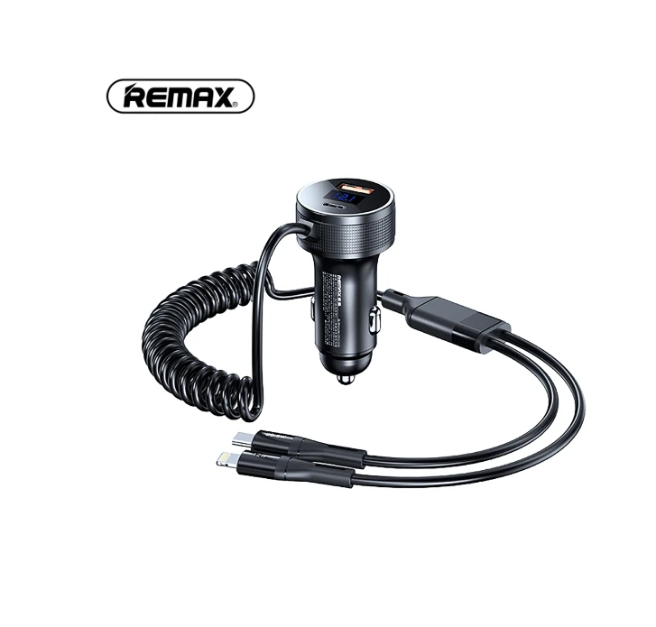 Remax 52.5W PD Fast Car Charger, Car Stuff, Charge For 4 Device At The Same Time