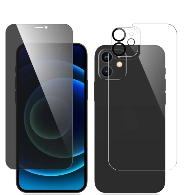 1pc Privacy Screen Protector & 1pc Camera Lens Protector With iPhone 15/15Pro/15