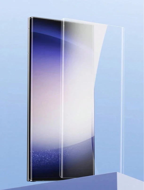 4pcs Full Cover Curved Edge Adhesive Protective Tempered Glass Screen Film For S