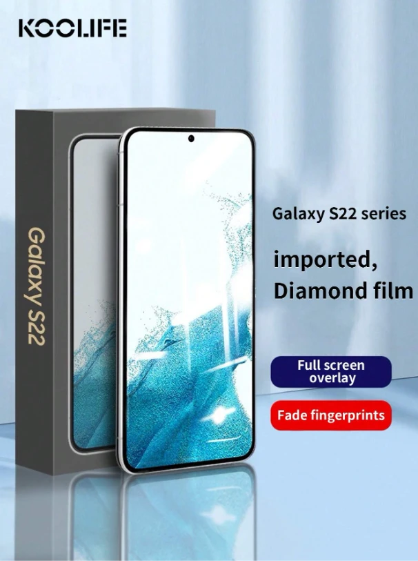 Koolife Phone Screen Protector, Full Coverage Tempered Glass(S22/S23/S22+/S23)