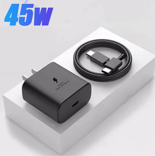 PD 45W Type C Fast Charger/USB C Wall Charging +Type C To Type C For Samsung Gal