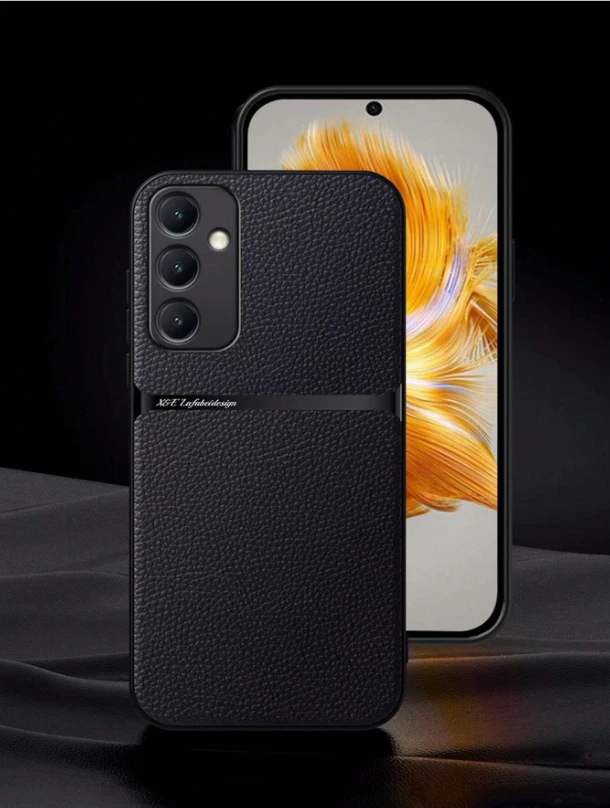 Litchi Pattern Belt Clip Car Magnetic Anti-Drop Phone Case For Samsung