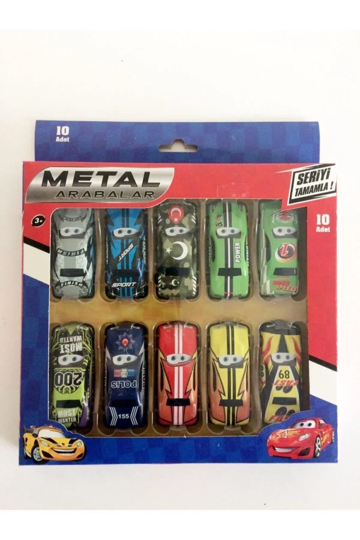 Beren Toy Metal Cars 10 Pieces