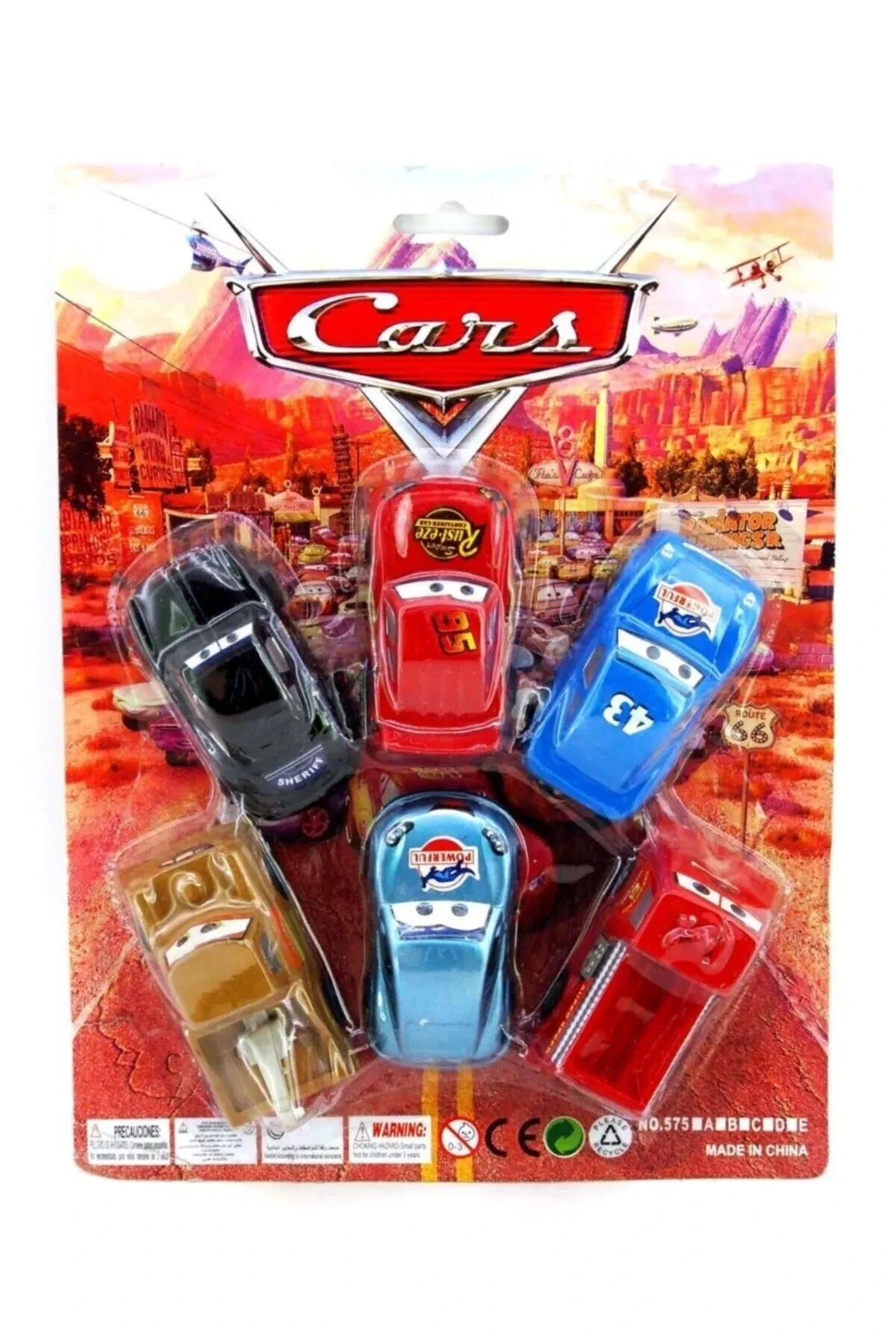 Toy Cars 6-Piece Vehicles Lightning Mcqueen-mater Toy Car Boys Mcquin Car Toys