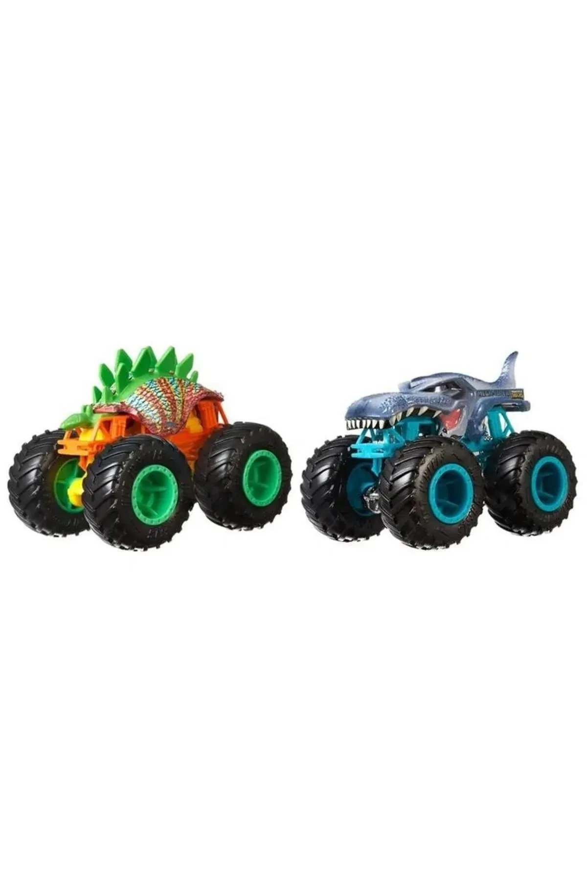 Hotwheels Monster Trucks Powerful Duo Cars - 1:64 MOTOSAURUS - MEGA WREX