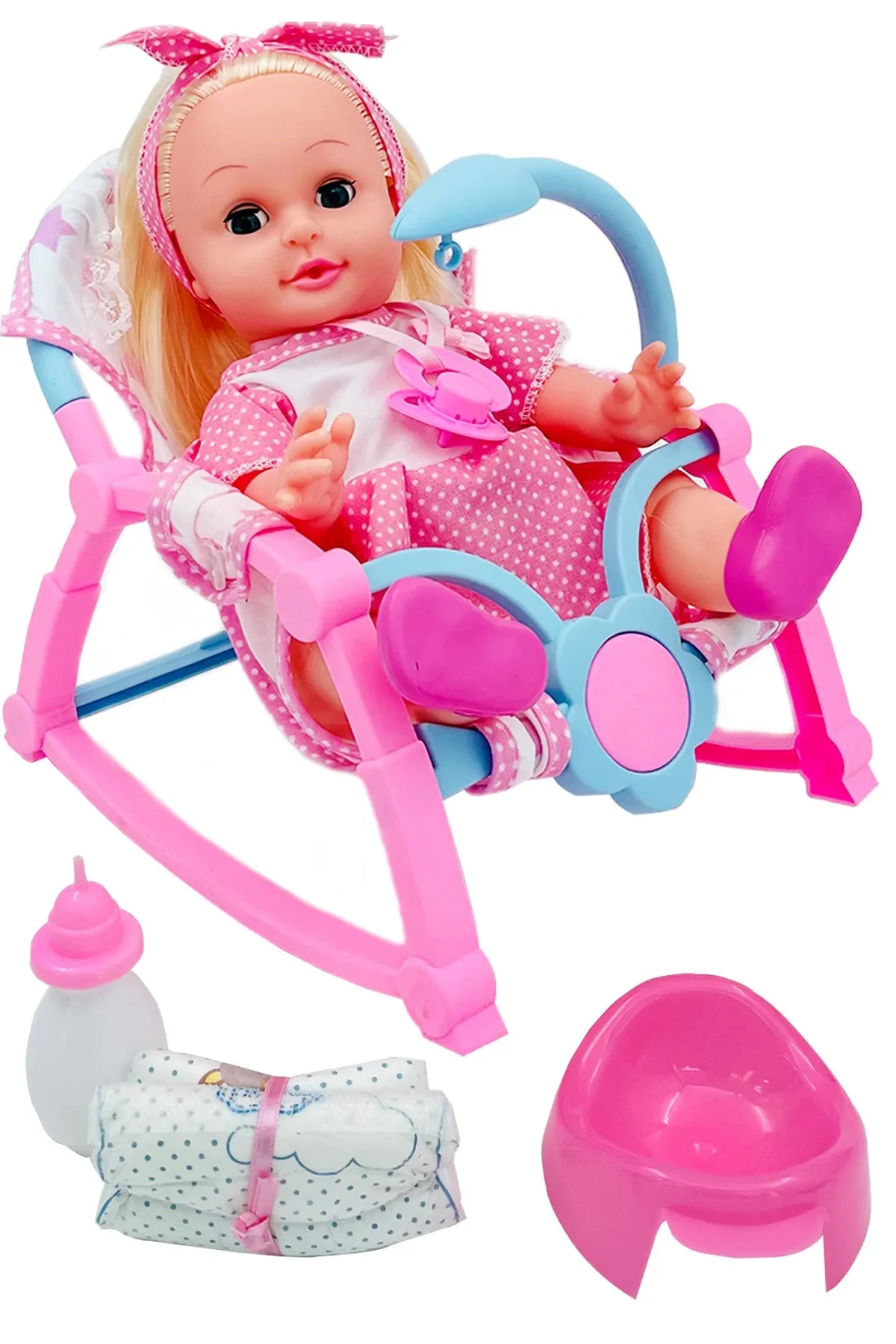Global Toys Talking Singing Meat Doll with Stroller Wetting His Bed