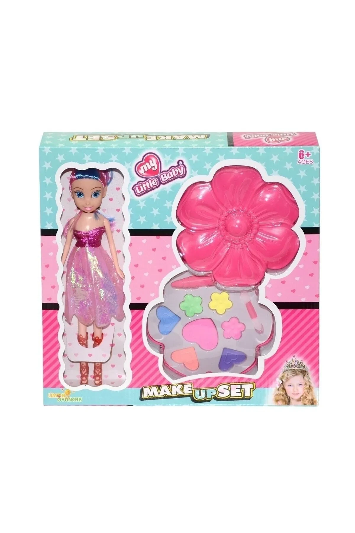 SAZE Set Special Rollable Makeup Play Set with Doll Girls Play Set