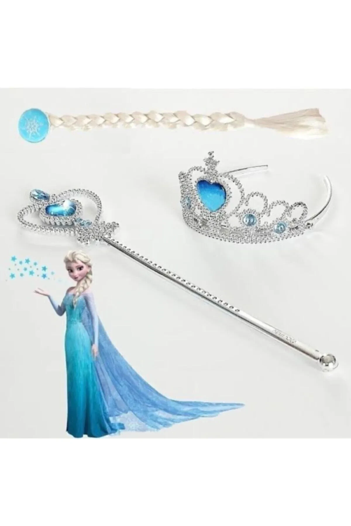 Frozen Elsa Frozen Frozen Elsa Braid Hair Crown Wand Set