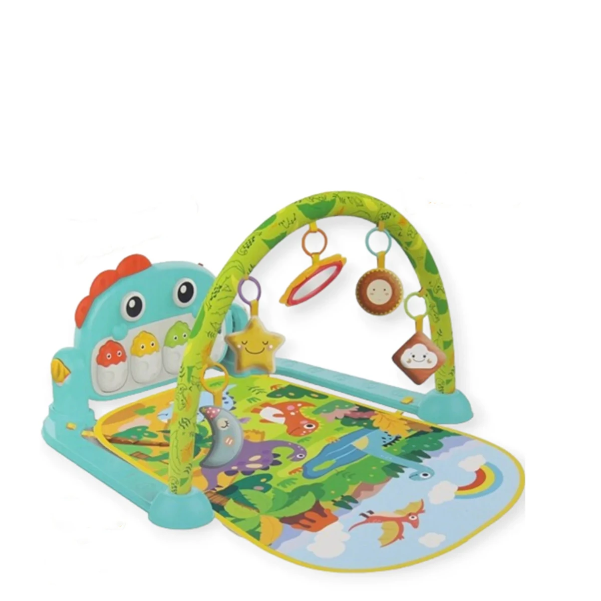 Babycim Dinosaur Piano Play Mat 5 In 1 New Design with Sound and Light