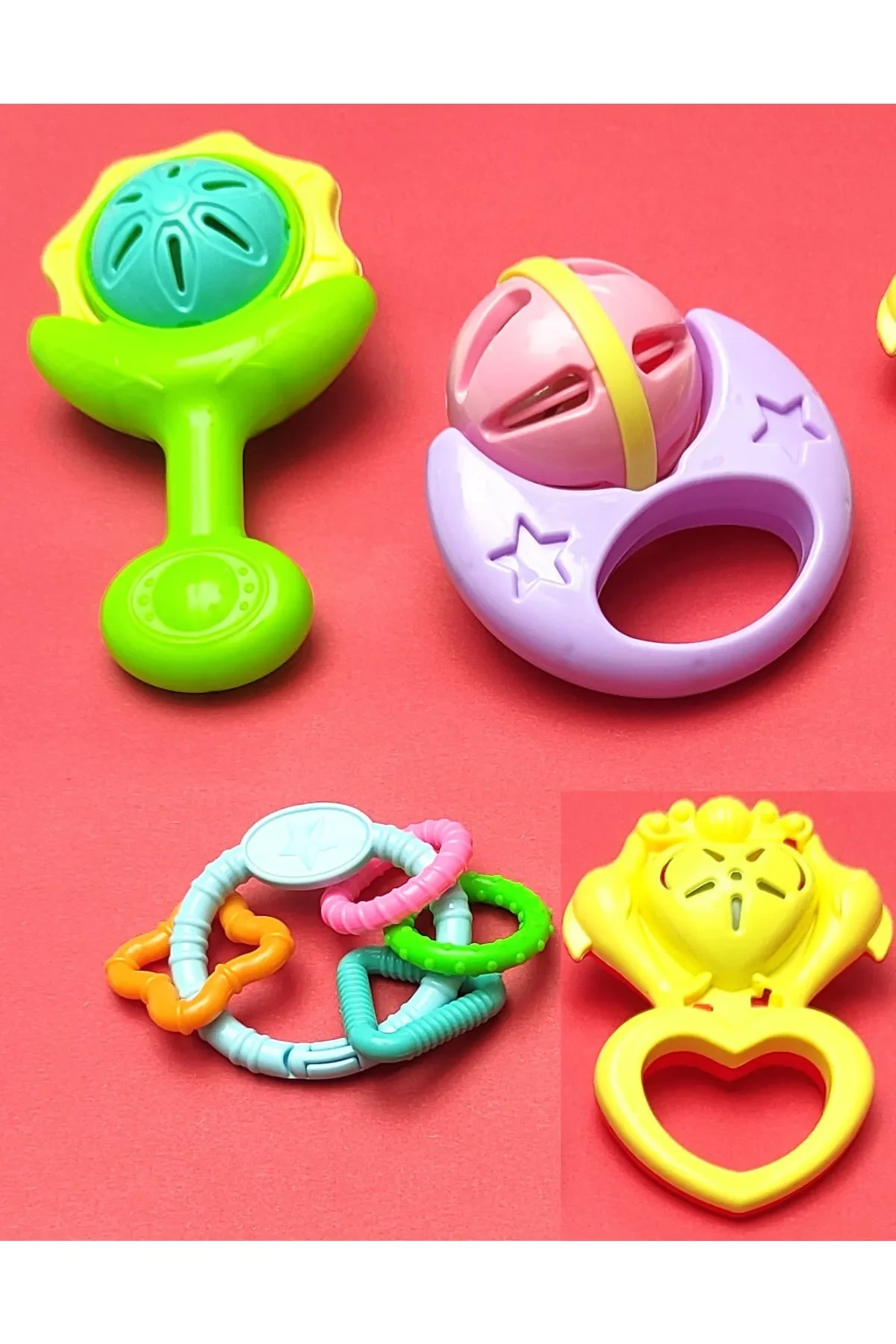 DF Toys 4-Piece Rattle Set