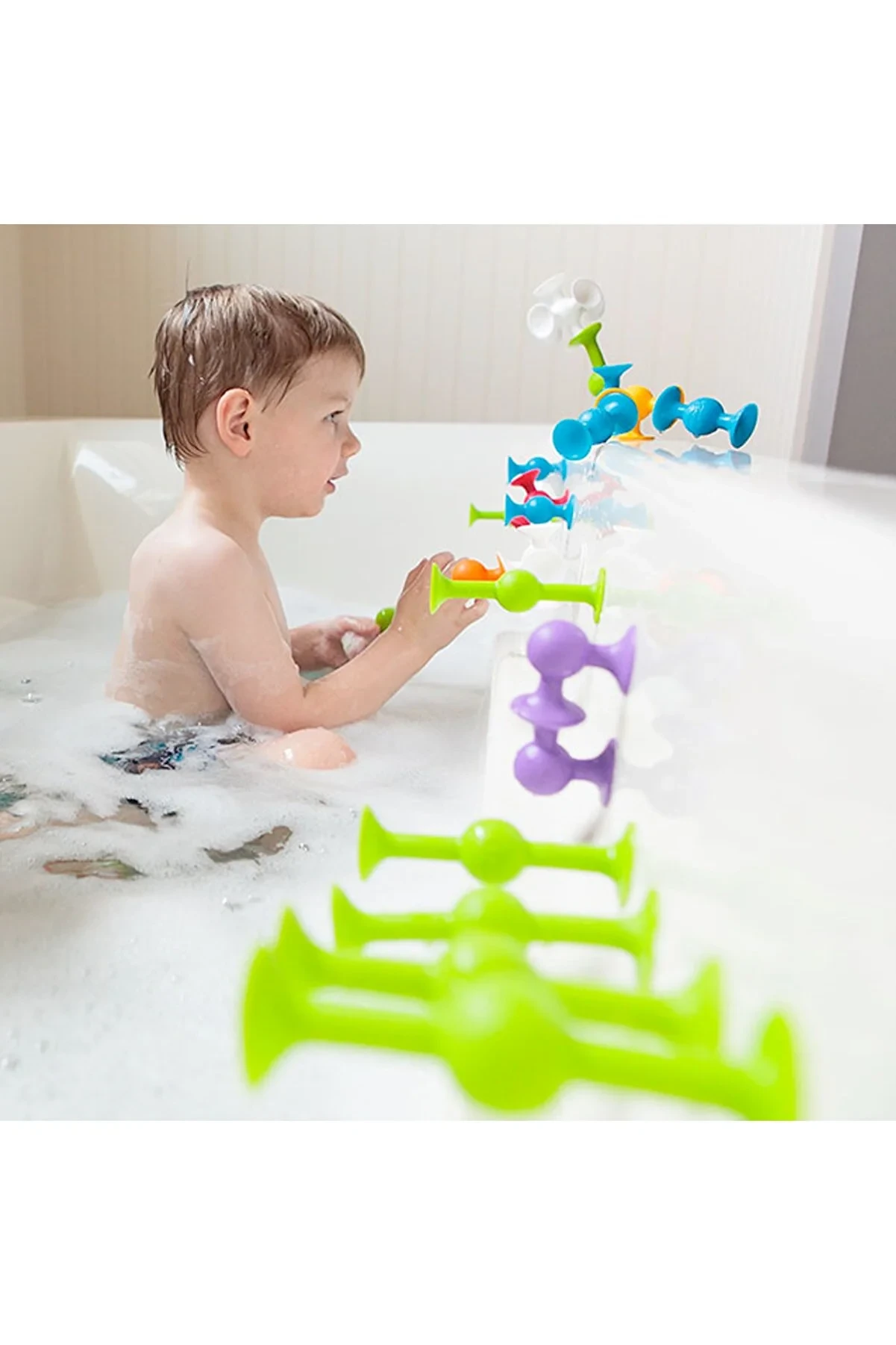 Vacuum Molecule 25 Pieces Building Blocks Fidget Sensory Bath Toy