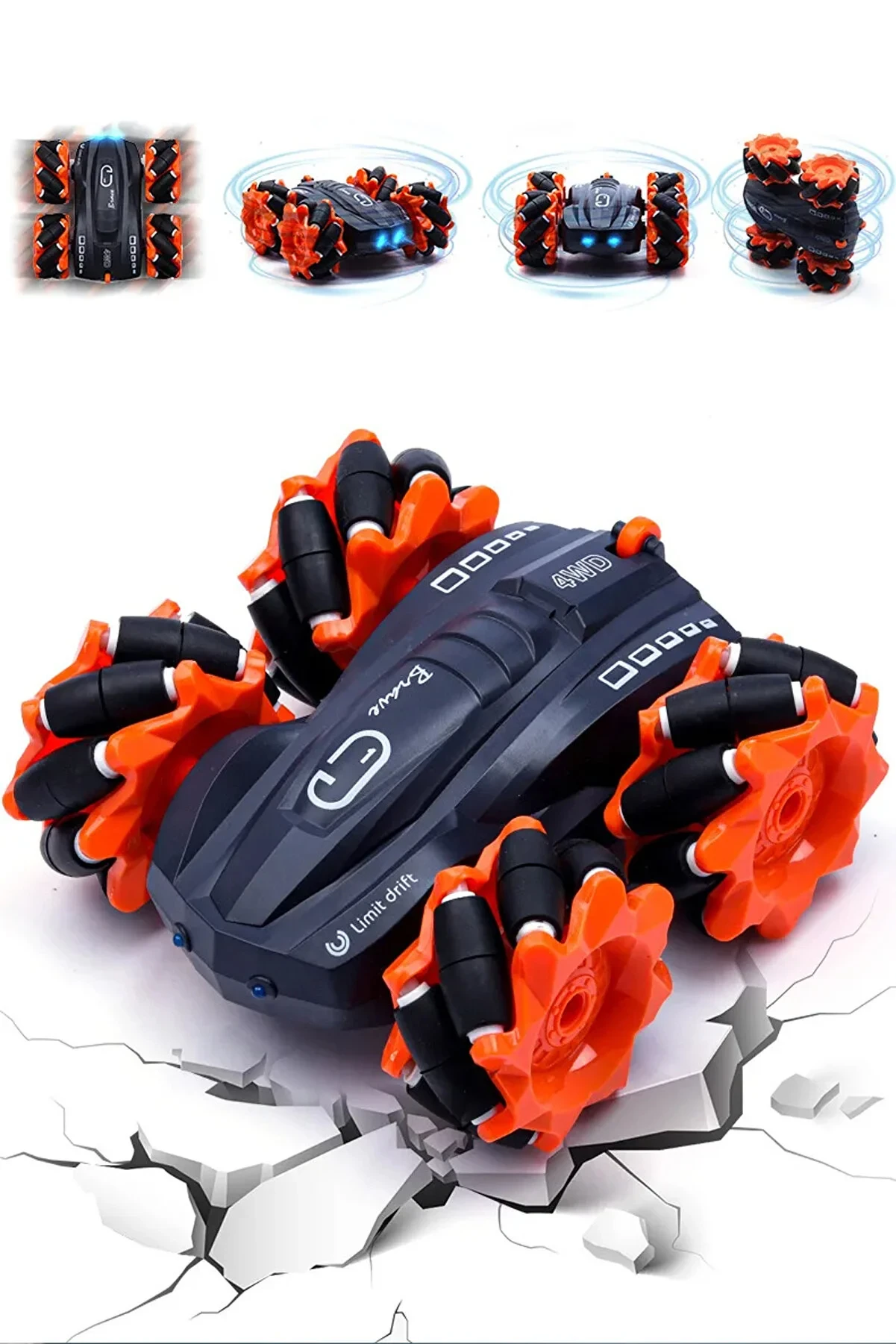 Remote Control Lighted Versatile Drift Wheeled Stunt Acrobat Car Stunt Drift Car
