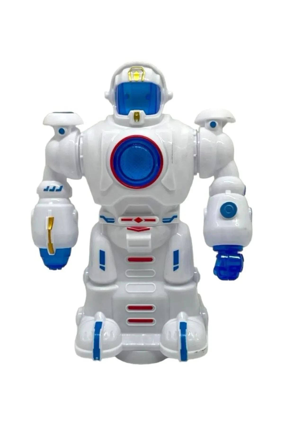 Shem Multiply and Turn Robot with Sound and Light 16 Cm White