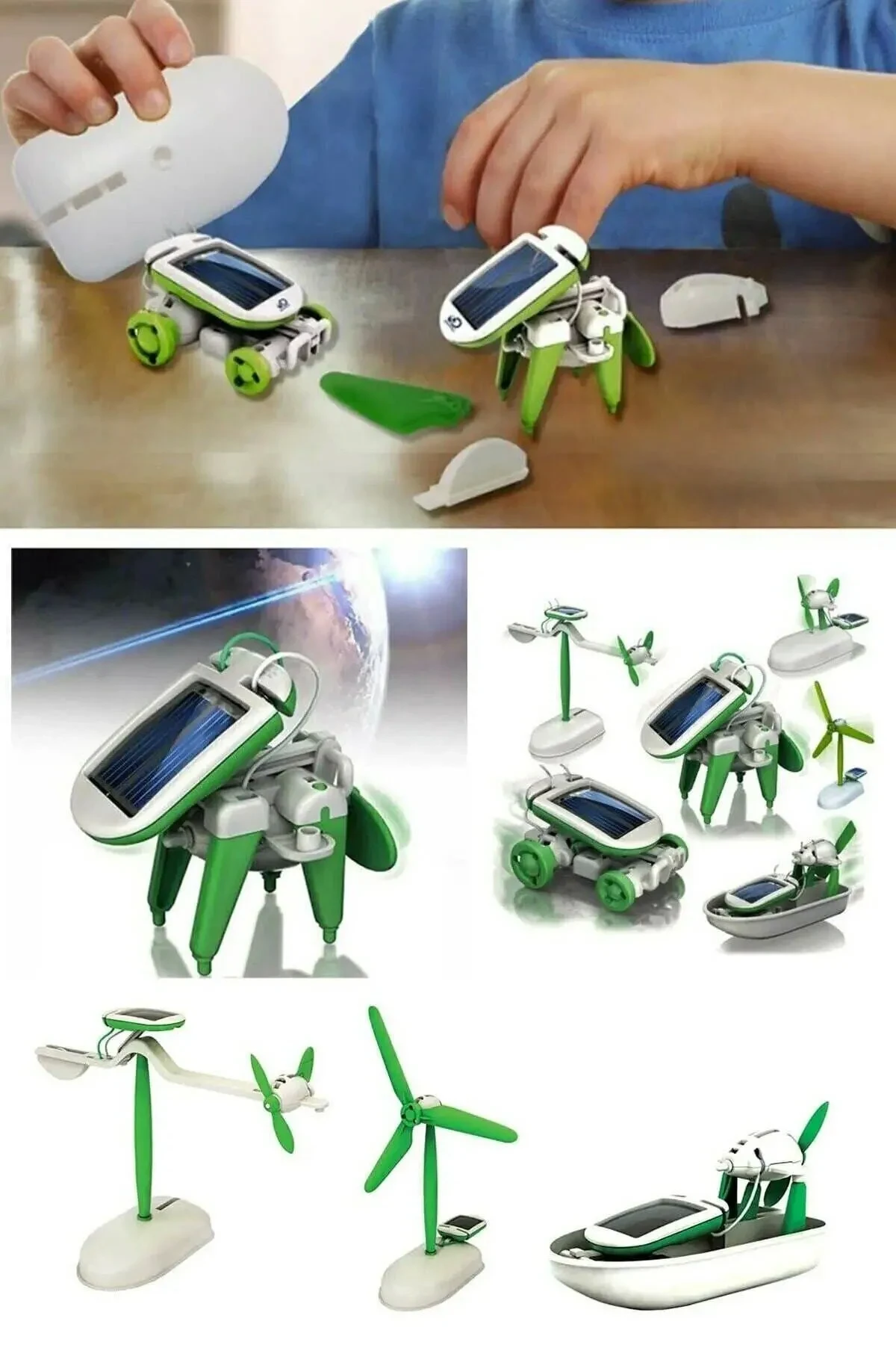 Modaba Solar Powered Robot Creation Set Solar Kit (6 In 1)