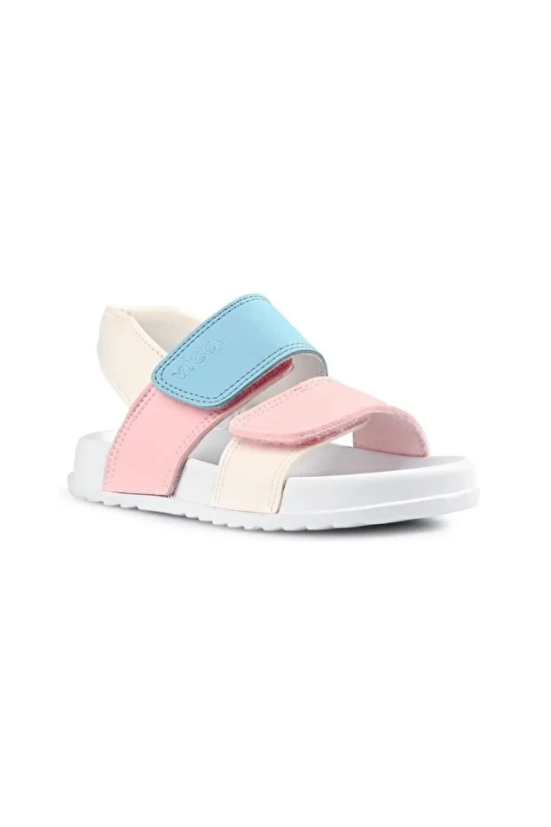 Krixi Sandals White-pink